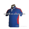 100%cotton men's color constacting Rugby shirt